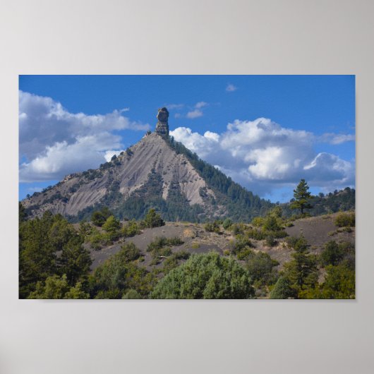 コロラド州Chimney Rock National Monument ポスター (正面)