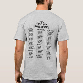 コロラド州Fourteeners 2はワイシャツチェックリスト14erの味方しました Tシャツ
