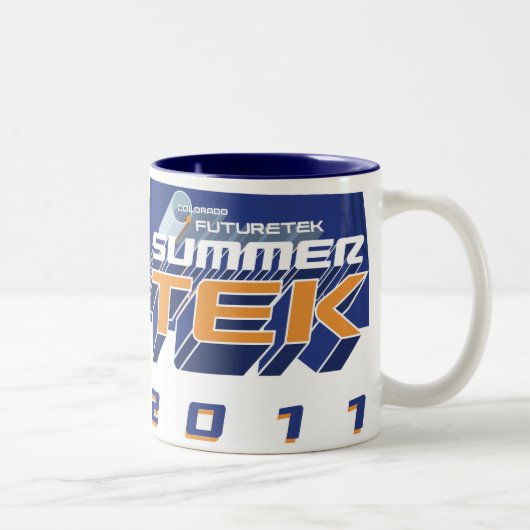 コロラド州Futuretek SummerTEK 2011のマグ ツートーンマグカップ (右)