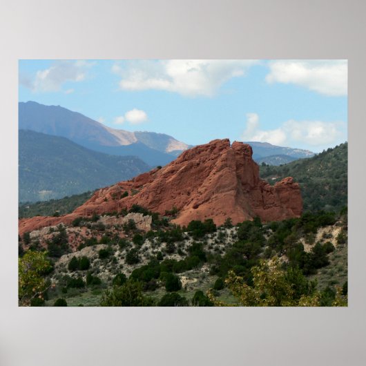 コロラド州Garden of the Godsの南門の岩 ポスター (正面)