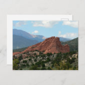 コロラド州Garden of the Godsの南門の岩 ポストカード (正面/裏面)