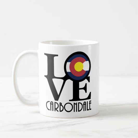 コロラド州LOVE Carbondale 11oz コーヒーマグカップ (左)