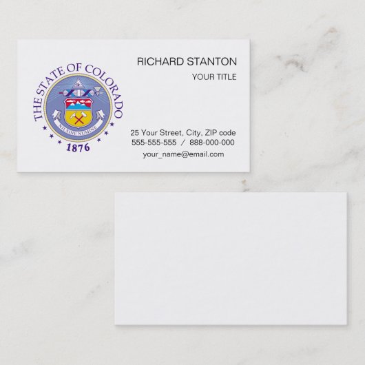 コロラド徴候 名刺 (正面/裏面)