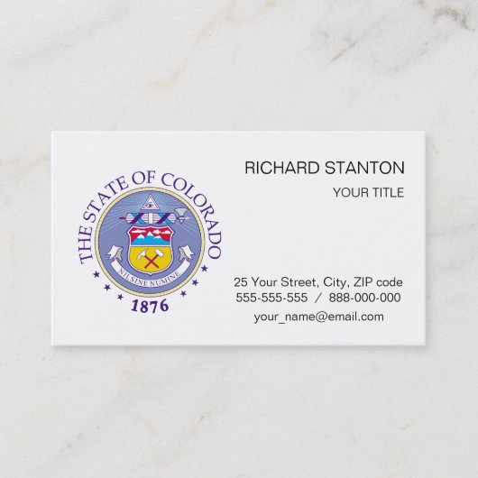コロラド徴候 名刺 (正面)