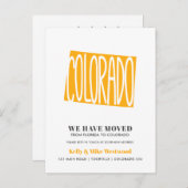 コロラド新しい住所ニューホームを移転した ポストカード (正面/裏面)