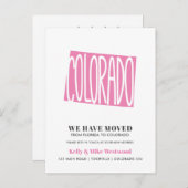 コロラド新しい住所ニューホームを移転した ポストカード (正面/裏面)