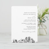 コロラド春の結婚式エレガントスカイライン招待状 招待状 (スタンド正面)