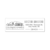 コロラド春シティ |アドレスカスタムの入力 セルフインキングスタンプ (デザイン)