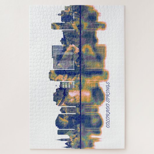 コロラド春スカイライン ジグソーパズル (縦)