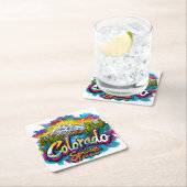 コロラド春ズコロラドパイクピークマウンテン スクエアペーパーコースター (インサイチュ)