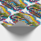 コロラド春ズコロラドパイクピークマウンテン ラッピングペーパー (角)