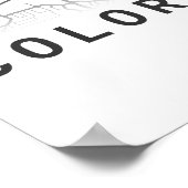 コロラド春ズシティマップ ポスター (角)