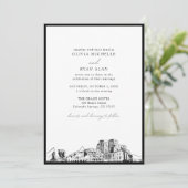 コロラド春ズブラック&ホワイト結婚ズ 招待状 (スタンド正面)