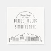 コロラド春デコスカイライン | 結婚イベント スタンダードカクテルナプキン (正面)