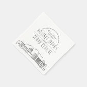 コロラド春デコスカイライン | 結婚イベント スタンダードカクテルナプキン (角)