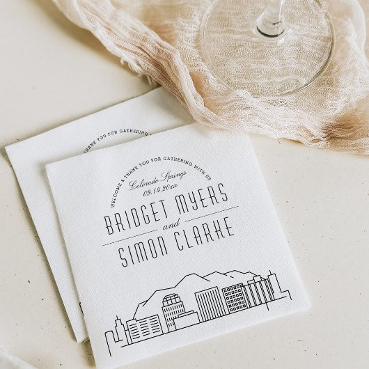 コロラド春デコスカイライン | 結婚イベント スタンダードカクテルナプキン