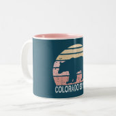 コロラド春レトロベア ツートーンマグカップ (正面左)