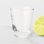 コロラド春結婚式の引き出物パーソナライズされた応援 ショットグラス (右)