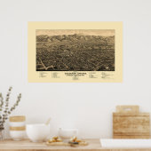 コロラド春, COパノラママップ – 1882 ポスター (キッチン)