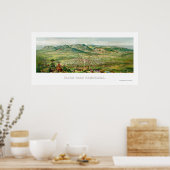 コロラド春, COパノラママップ – 1890 ポスター (キッチン)