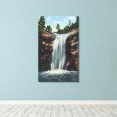 コロラド春, CO -ブライダルベール滝 キャンバスプリント (インサイチュ (ウッドフロア))