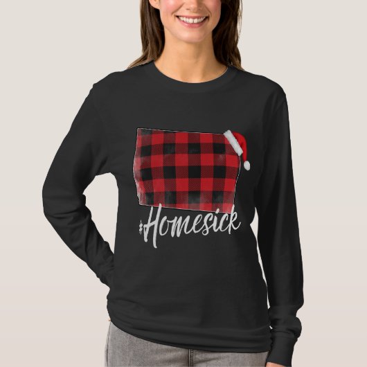 コロラド水牛プレイド#HomesickクリスマスサンタH Tシャツ (正面)