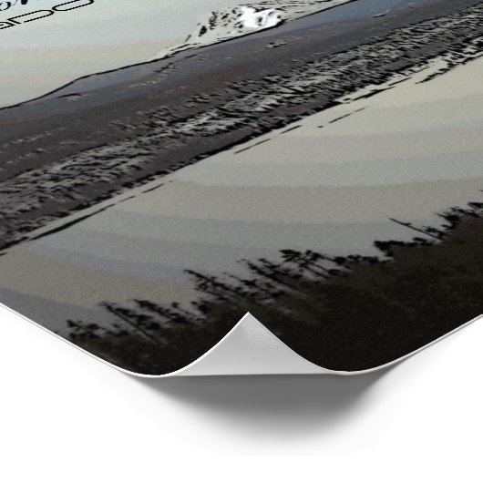 コロラド湖の風光明媚なポスター ポスター (角)