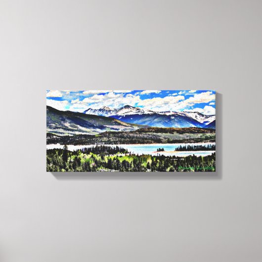 コロラド湖 キャンバスプリント (正面)