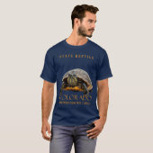 コロラド準州爬虫類 西部ペインティッドタートル Tシャツ (正面フル)