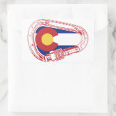 コロラド登山カラビナー 長方形シール (バッグ)