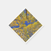 コロラド秋 |秋の《植物》アスペン林 スタンダードカクテルナプキン (角)