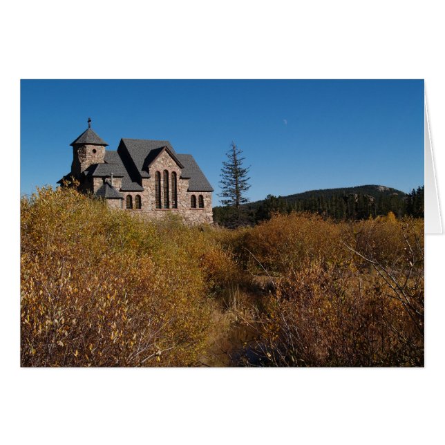 コロラド空白の州の歴史的な教会のカード (正面横)