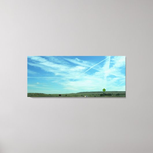 コロラド素晴らし州プレインズロード キャンバスプリント (正面)