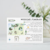 コロラド結婚州での週末の旅程カード エンクロージャーカード (スタンド正面)