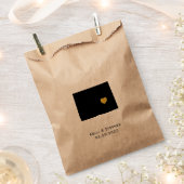 コロラド結婚式の引き出物トリートサックス、抱き枕 フェイバーバッグ (クリップ留めされた状態)