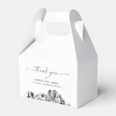 コロラド結婚春ズパーソナライズされたビーボックス フェイバーボックス (正面サイド)