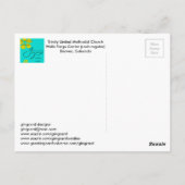 コロラド統一された州，デンバー，トリニティ・メソジスト教会 ポストカード (裏面)