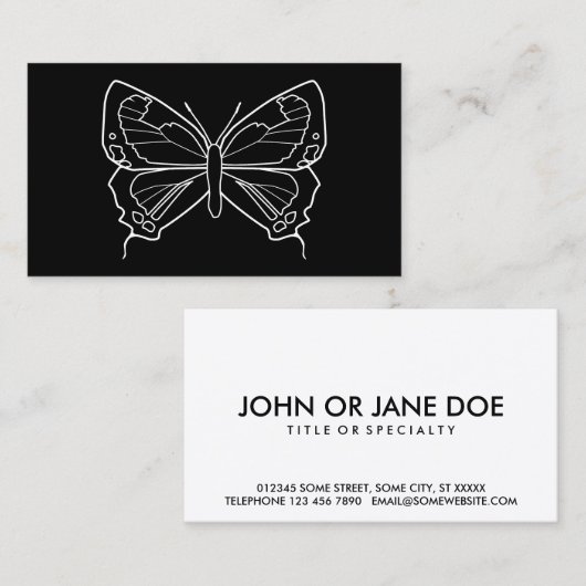 コロラド調髪蝶 名刺 (正面/裏面)