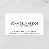 コロラド調髪蝶 名刺 (裏面)