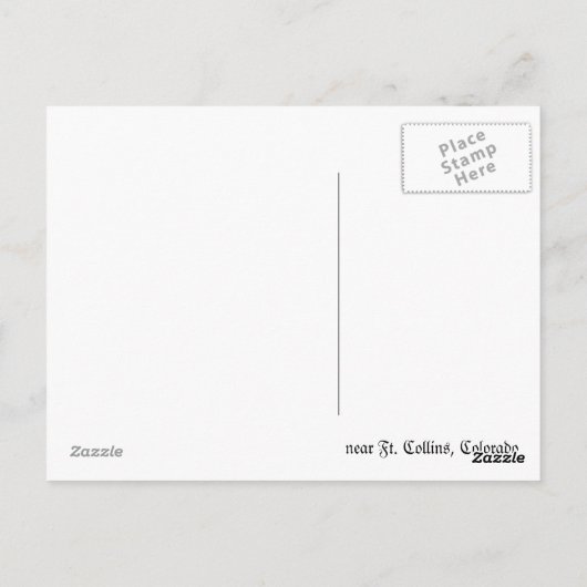 コロラド道 ポストカード (裏面)
