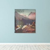 コロラド鉄道の宣伝ポスター キャンバスプリント (インサイチュ (ウッドフロア))