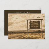 コロラド離れ州のカラフル 招待状 (正面/裏面)