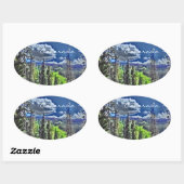 コロラド風光明媚なシール 楕円形シール (シート)