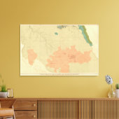 コロラド高原の地質図 キャンバスプリント (インサイチュ (リビング))