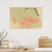 コロラド高原の地質図 ポスター (キッチン)