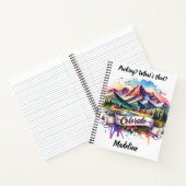 コロラド鮮やか州の美しいを春で発見 ノートブック (内部)