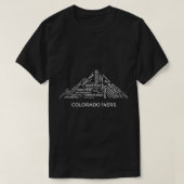 コロラド14er長袖フォーティーンエールマウンテンズWh Tシャツ (デザイン正面)