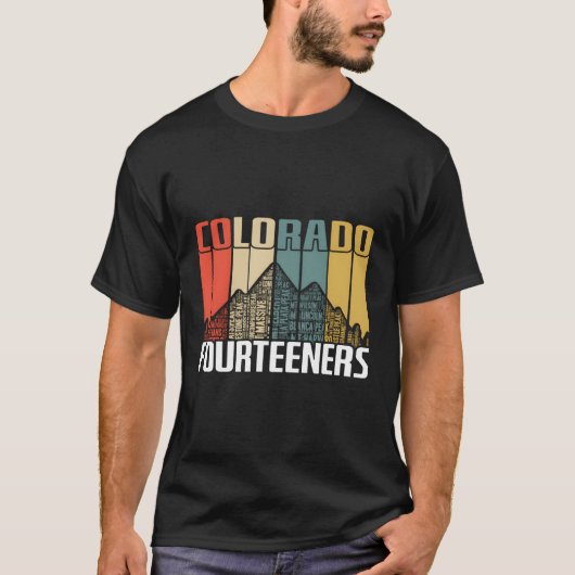 コロラド14Ersハイキングフォーナーズ Tシャツ (正面)