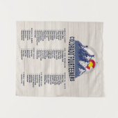 コロラド14ersフォーティーンズマウンテン登山 タペストリー (正面(横))