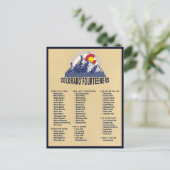 コロラド14ersフォーティーンズマウンテン登山 ポストカード (スタンド正面)